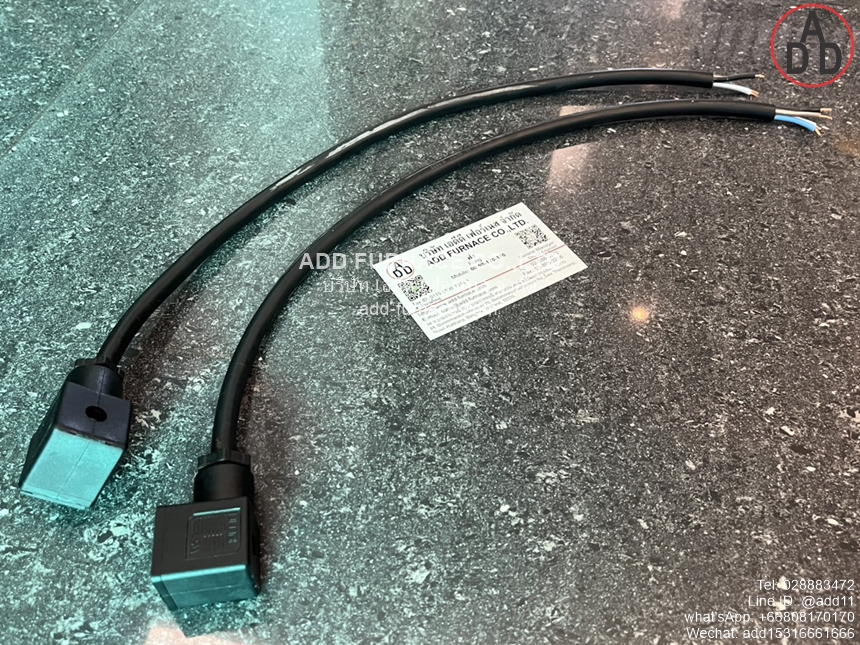 600003 AMP Plug Solenoid Valve Connector With Cable (1)